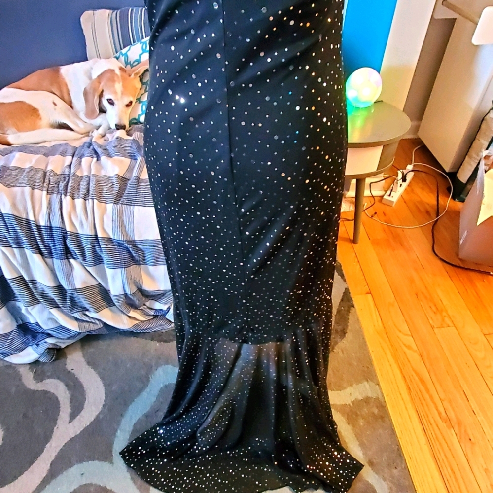 Black formal dress size Large 10 - Picture 7 of 8